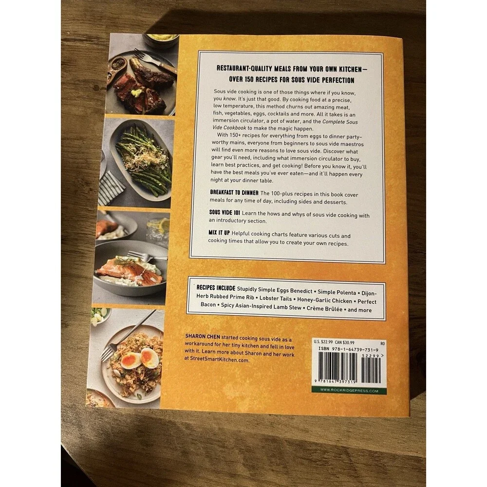 Complete Sous Vide Cookbook 150+ Recipes by Sharon Chen (2020, Trade Paperback)